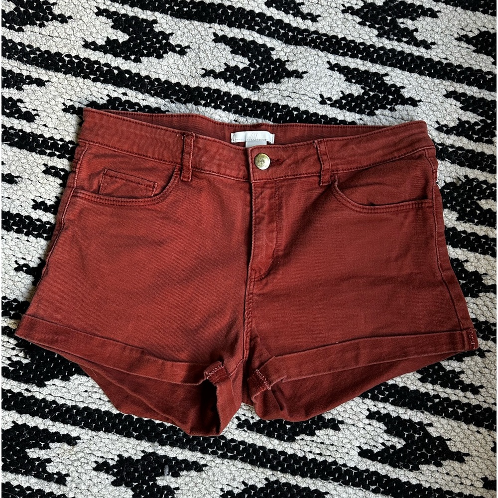 H&M burnt orange shorts